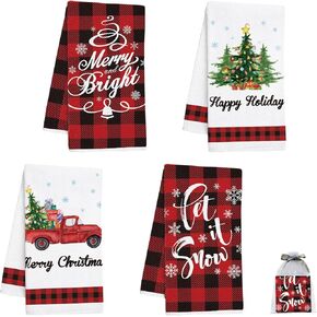 Nialnant Dish Towels for Kitchen, 16 x 23.6 Inch Housewarming Gifts New Home, Kitchen Gifts for Women, Mom, Men, Funny Kitchen Towels and dishcloths Sets