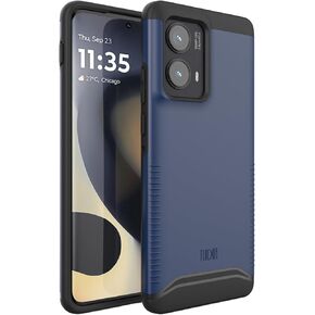 TUDIA Merge [Military Grade] Designed for Motorola Edge 2024 Case 5G - [Drop Tested] Dual Layer Shockproof Slim Tough Non-Slip Heavy Duty Protective Phone Cases - Matte Black