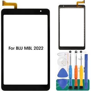 for BLU M8L 2022 Screen Replacement M0220WW for BLU M8L 2022 Digitizer Repair for BLU M8L Touch Screen Replacement Black 8" (Without LCD Display)