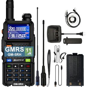 BAOFENG GM 5RH GMRS Portable Radio GM-5RH Upgrade of UV-5R 11 NOAA Weather Receiver with Programming Cable Support Chirp