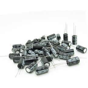 1000uf 25V Capacitor Aluminum Electrolytic Capacitor Kit for Air Conditioning LED Lights Audio Microwave Oven Refrigerator (50pcs/Set)