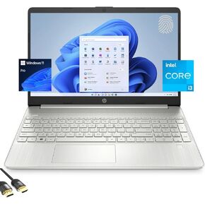 HP 15 Laptop for Business & Student, 15.6" FHD Micro-Edge Display, Intel Core i3-1215U up to 4.40GHz, 16GB RAM, 1TB NVMe SSD, 720p Webcam, Numpad, USB-C, Wi-Fi, FP Reader, PDG HDMI, Win 11 Pro