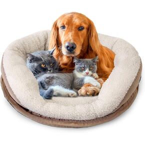 SereneLife Electric Heated Pet Warmer Bed | Low Power Warming Heating Soft Cushion Sleeping Blanket Dog Cat Bed Warmer Pad, for Canine Hound Dogs Puppy Kitty Cats Indoor Animal Keep Your Pets Warm at