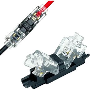 Low Voltage Wire Connector No Wire-Stripping Required H Type 1 Pin Wire Splice Connectors for Lighting Toy Audio Vehicle Audio Automotive Video Uses (JXB-H1 5pcs) in Kuwait