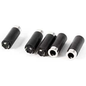 uxcell 5 Pcs 4 Pole 3.5mm Female Socket Earphone Audio Jack Connector Adapter