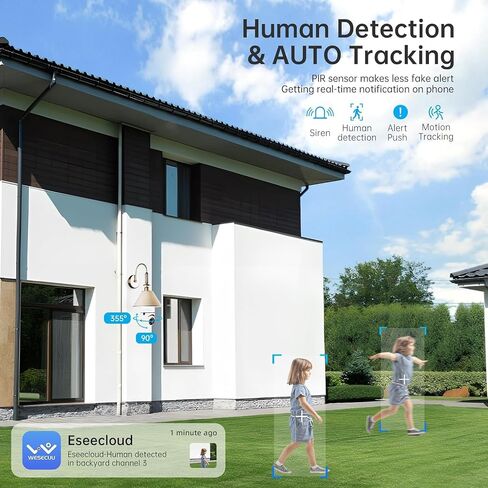 Light Bulb Security Cameras Wireless Outdoor, 5G& 2.4GHz WiFi Security Camera for Home security Outdoor Indoor, Motion Detection, Color Night Vision, Siren Alarm, Compatible with Alexa(2 Pack) in Saudi Arabia