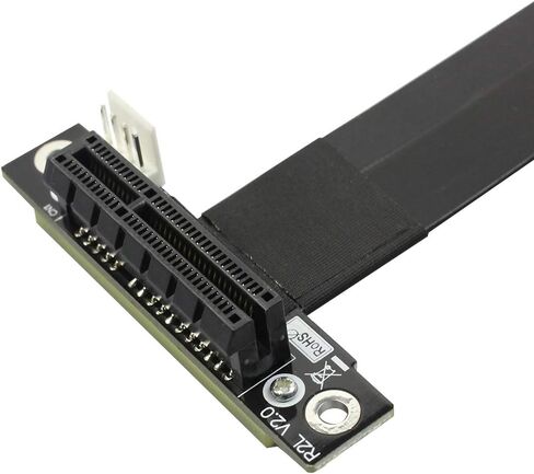 JMT ADT-R42 Series PCI-E 4X to M.2 NGFF NVMe M Key 2280 Riser Card 32G/BPS PCIe 3.0 x4 High Speed M2 Key-M PCI-Express Extension Cable (R42SF 15CM) in Kuwait