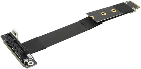 JMT ADT-R42 Series PCI-E 4X to M.2 NGFF NVMe M Key 2280 Riser Card 32G/BPS PCIe 3.0 x4 High Speed M2 Key-M PCI-Express Extension Cable (R42SF 15CM) in Kuwait
