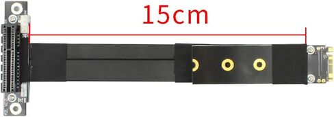 JMT ADT-R42 Series PCI-E 4X to M.2 NGFF NVMe M Key 2280 Riser Card 32G/BPS PCIe 3.0 x4 High Speed M2 Key-M PCI-Express Extension Cable (R42SF 15CM) in Kuwait