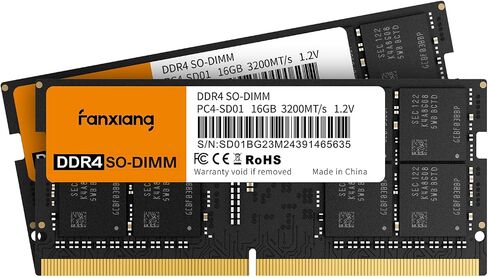 fanxiang SODIMM DDR4 RAM 32GB (2 x 16GB) 3200Mhz, Intel AMD Laptop Memory CL22 1.2V Dual Channel,Ideal for Gaming and Productivity in Saudi Arabia