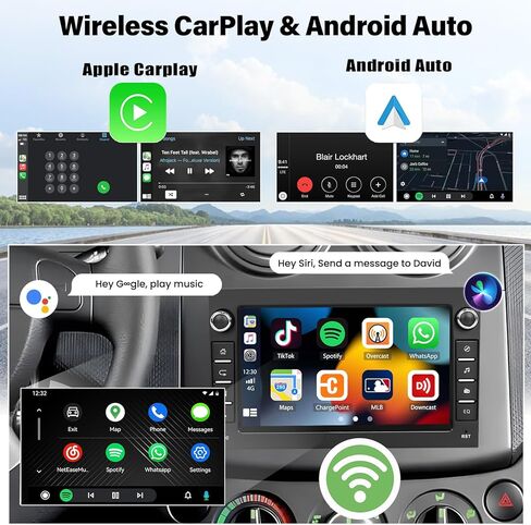 2G + 64G راديو ستيريو للسيارة يعمل بنظام أندرويد لسيارة شيفروليه/هولدن/دايو/بونتياك راديو 2006-2011 لاسلكي CarPlay Android Auto GPS Navigation Head Unit 7 بوصة شاشة لمس بلوتوث WiFi FM/RDS SWC+ ميكروفون كاميرا احتياطية in Kuwait