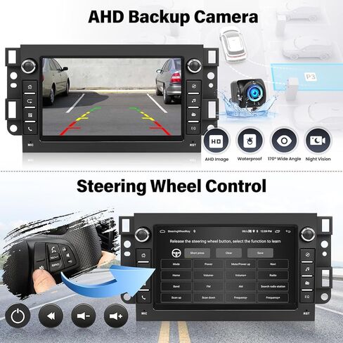 2G + 64G راديو ستيريو للسيارة يعمل بنظام أندرويد لسيارة شيفروليه/هولدن/دايو/بونتياك راديو 2006-2011 لاسلكي CarPlay Android Auto GPS Navigation Head Unit 7 بوصة شاشة لمس بلوتوث WiFi FM/RDS SWC+ ميكروفون كاميرا احتياطية in Kuwait