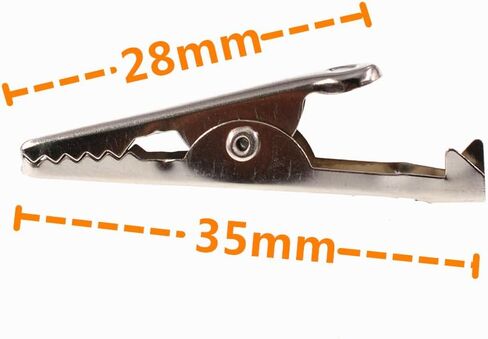 Oiyagai 2 in 1 Alligator Clip to Dupont Wire, 20pin 30cm Male, Crocodile Clip to Jumper Wire Male - Test Lead Kit for Arduino DIY Projects in Saudi Arabia