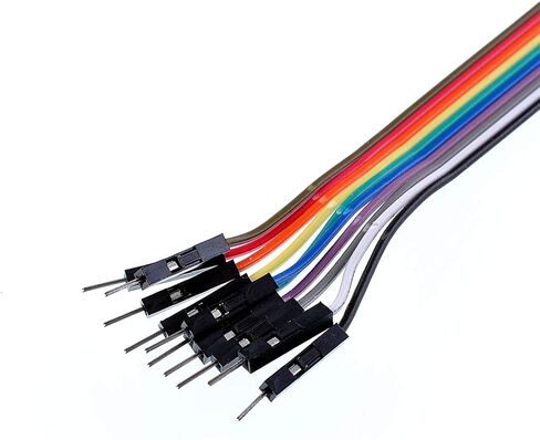 Oiyagai 2 in 1 Alligator Clip to Dupont Wire, 20pin 30cm Male, Crocodile Clip to Jumper Wire Male - Test Lead Kit for Arduino DIY Projects in Saudi Arabia