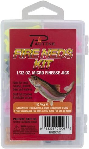 Pautzke's Fire Neds, Micro Finesse Jigs,Ultimate Trout and Multi-Species Fishing Lures in Saudi Arabia
