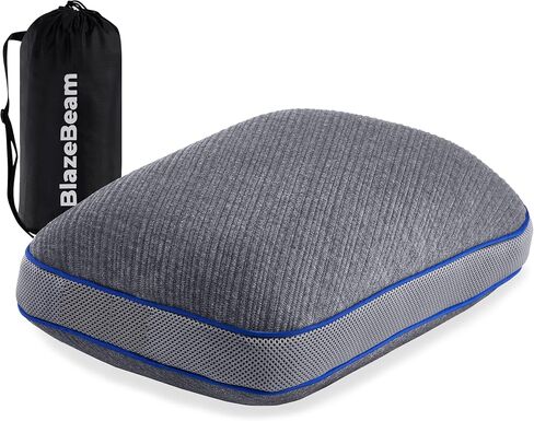 Camping Pillow,Memory Foam Travel Pillow for Adults with Storage Bag,Backpacking, Airplane, Car Travel,Compact Portable Pillow for Sleeping with Machine Washable Cover in Saudi Arabia