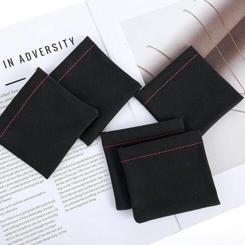 5Pcs PU Leather Headphone Storage Earphone Pouch Bag Universal Spring Bag Closure Soft Elastic Spring Pouch Portable Mini Storage Box for Storing Earphones Coins Keys USB Flash Drives Jewellery in Saudi Arabia