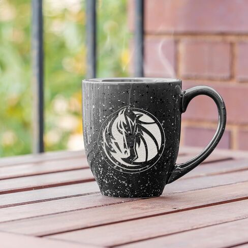 Rico Industries NBA Basketball Miami Heat Alternate 16 oz Team Color Laser Engraved Speckled Ceramic Coffee Mug in Saudi Arabia