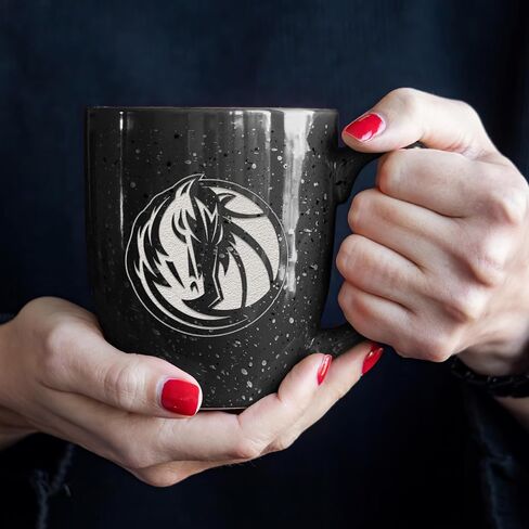 Rico Industries NBA Basketball Miami Heat Alternate 16 oz Team Color Laser Engraved Speckled Ceramic Coffee Mug in Saudi Arabia