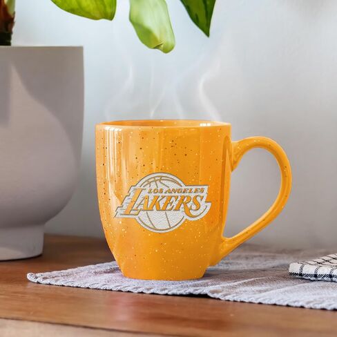 Rico Industries NBA Basketball Miami Heat Alternate 16 oz Team Color Laser Engraved Speckled Ceramic Coffee Mug in Saudi Arabia