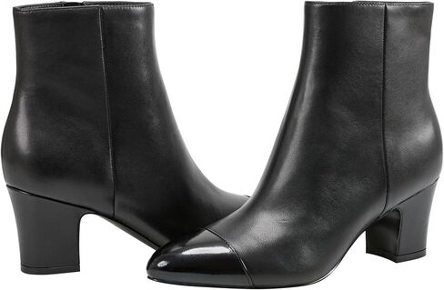 Marc Fisher LTD Women's ALEEA Ankle Boot, Light Natural/Black 110, 7 in Saudi Arabia