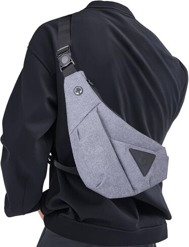 MAYMOONER Anti Theft Crossbody Bag Sling Chest Bags for Women Men Shoulder Bag Anti-theft Design for Travel Sport Work Blue in Kuwait