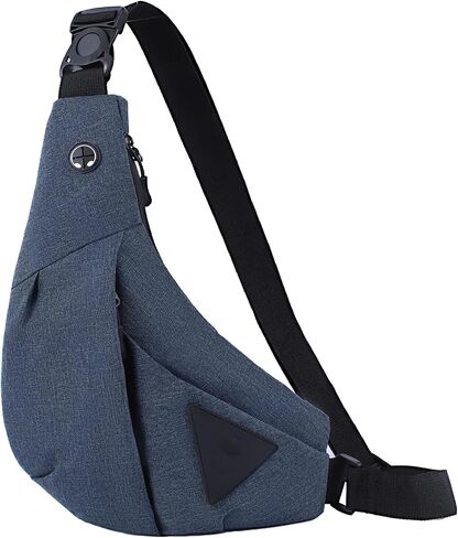 MAYMOONER Anti Theft Crossbody Bag Sling Chest Bags for Women Men Shoulder Bag Anti-theft Design for Travel Sport Work Blue in Kuwait