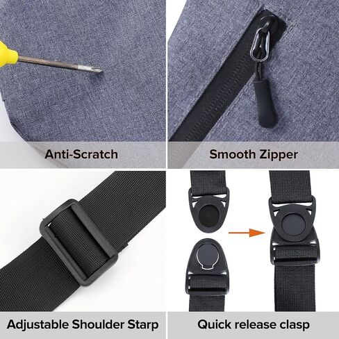 MAYMOONER Anti Theft Crossbody Bag Sling Chest Bags for Women Men Shoulder Bag Anti-theft Design for Travel Sport Work Blue in Kuwait