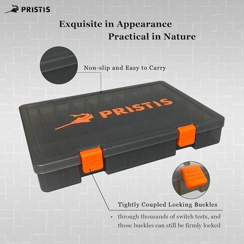 2pcs 3600 Fishing Tackle Trays, Plastic Storage Organizer Box with Removable Dividers, High Strength Fishing Lures & Baits Storage, Portable Hardware Tool Box, Adjustable Spare Accessory Box in Kuwait