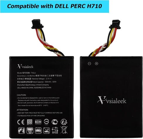 بطارية بديلة T40JJ متوافقة مع DELL PERC H710 PERC H810 PowerEdge M620 R820 R320 R520 R620 70K80 مع أدوات 450 مللي أمبير 3.6 فولت in Saudi Arabia