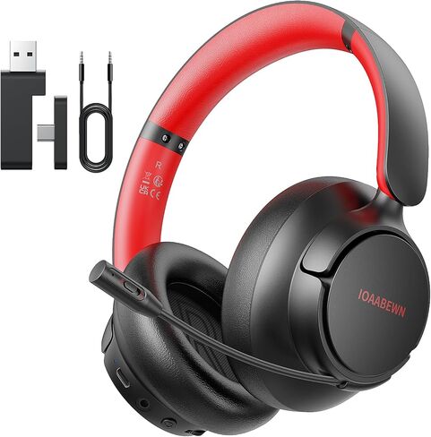 Wireless Gaming Headset for PS5 PS4 PC, 55 Hr Battery Bluetooth 5.3 Gaming Headphones with Microphone, 2.4G Gamer Headset Wireless for PS5 Switch PC in Saudi Arabia