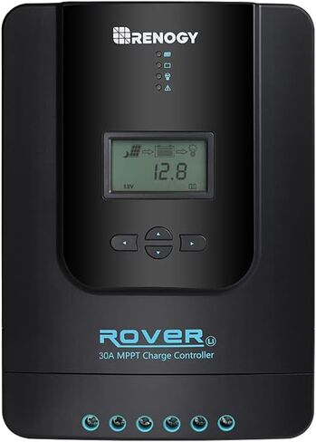 Renogy 50 Amp MPPT Charge Controller 12V MPPT Solar Charge Controller, Capable for Solar Panel and Alternator Power Input, with DC to DC Battery Charger Function, for Gel, AGM, and Lithium Batteries in Saudi Arabia