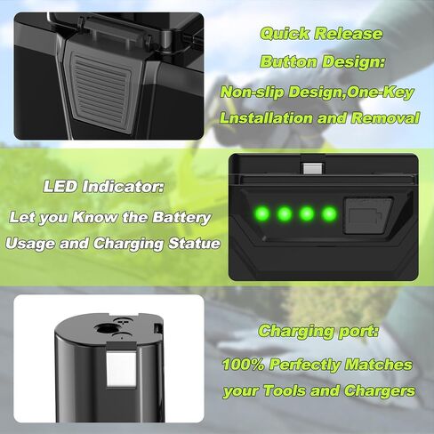 18V 3.0Ah Replacement for Ryobi 18V Battery and Charger Compatible with Ryobi Lithium Batteries Cordless Power Tools in Saudi Arabia
