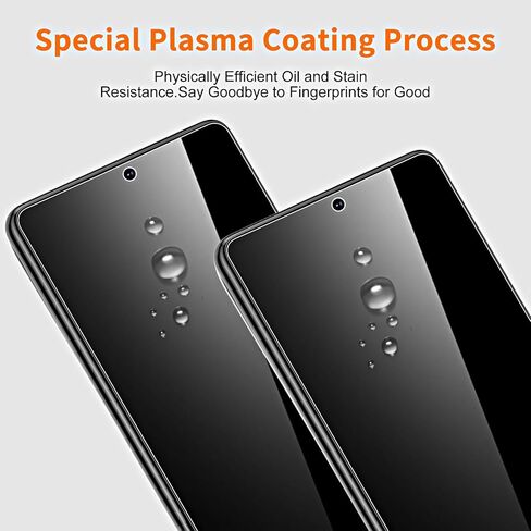 2+2 Pack Google Pixel 8 Pro Privacy Tempered Glass Screen Protector + Camera Lens Film [9H Hardness][3D Curved] for Google Pixel 8 Pro Glass Screen Protector[Does not support fingerprints] in Saudi Arabia