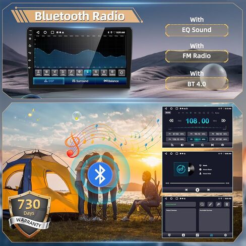 Podofo [2+64G] راديو ستيريو للسيارة لسيارة Jeep Grand Cherokee WK 2008-2013 مع CarPlay Android Auto 9 بوصة تعمل باللمس وصوت بلوتوث مع نظام تحديد المواقع العالمي (GPS) ومرآة وصلة WiFi RDS Hi-Fi وكاميرا احتياطية وميكروفون in Saudi Arabia
