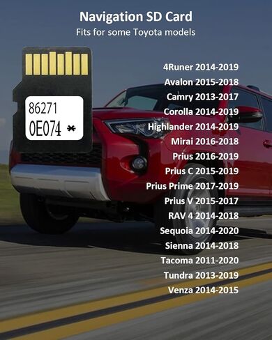 86271-0E074 بطاقة Micro sd للملاحة 2022 أحدث إصدار لتحديث الخرائط يناسب Toyota in Kuwait