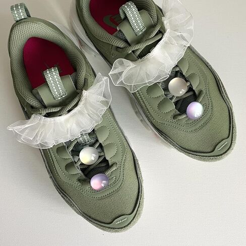 Women's Sneaker Charms - Faux Fur, Feather and Frills DIY Decorative Shoelace Accessories in Saudi Arabia