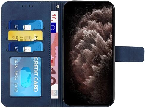 Wallet Case for Moto G Stylus 5G, Moto G Stylus 5G Case with Card Holder Leather Flip Case with Kickstand Magnetic Full Protection Compatible with Motorola Moto G Stylus 5G Smile Blue in Kuwait