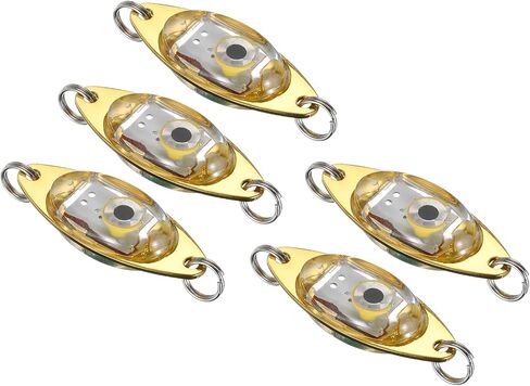 PATIKIL LED Fishing Lure Light Deep Drop Fishing Lights LED Spoons Underwater Fishing Lights Lighted Bait Flasher Trolling Lures Rig in Saudi Arabia