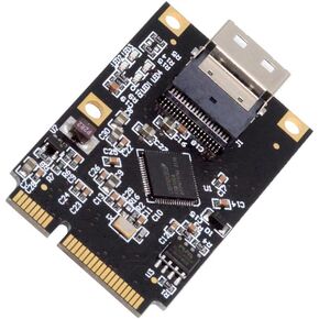 xiwai Mini PCI-E PCI Express to Slimline SFF-8612 SFF-8611 SATA 3.0 Four Ports Adapter Expansion Converter 6Gbps Disk Extension Card for SSD