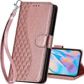 for iPhone 12 / iPhone 12 Pro Wallet case, Flip Folio Cover with Stand Feature for Women Men, PU Leather Phone Case Fit for iPhone 12 / iPhone 12 Pro 6.1'' [Gray Flower]