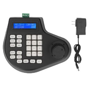 2D PTZ Controller Mini Analog PTZ Camera Keyboard PTZ Speed Dome Camera Controller with RS485 Input and 4D Joystick