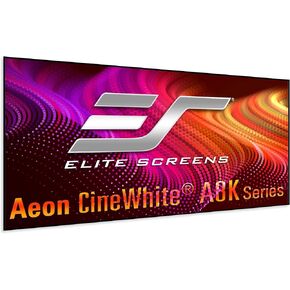 Elite Screens Aeon CineWhite A8K, 135" Diag, 16:9 Aspect Ratio, ISF Certified 8K Ultra HD Home Theater Fixed Frame Edge Free Projection Sound Transparent Perforated Weaved Screen, AR135H-A8K