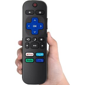 جهاز تحكم عن بعد بديل لأجهزة تلفزيون Roku الذكية، متوافق مع تلفزيونات TCL Roku/Onn Roku/Westinghouse Roku/Insignia Roku/Sharp Roku/Element Roku/Philips Roku 【فقط لتلفزيون Roku】
