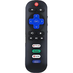 Replacement Remote Control for Roku Smart TVs, Compatible for TCL Roku/Onn Roku/Westinghouse Roku/Insignia Roku/Sharp Roku/Element Roku/Philips Roku TVs【Only for Roku TV】