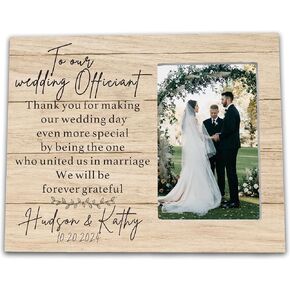 Wedding Officiant Frame Gift From Bride - Wedding Friend Thank You Gift - Wedding Officiant Gift for Women - Thank You for Making Our Wedding Day Even More Special