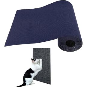 Tineer Multifunctional Trimmable Cat Scratching Mat, 15.75 * 78.74 in Replacement Self-Adhesive Kitten Scratching Pad for Protecting Furniture, Cat Tree Shelves and Cat Scratcher Posts (Light Gray)