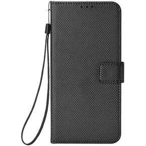 Wallet Case for ZTE Blade A35/ZTE Blade A55 (6.75 inches),Wallet Flip Cover,Leather Folio Protective Cover Black