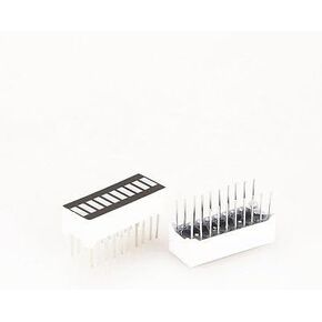 50PCS 10 Segment Digital Red/Green/Blue LED Bar Graph Display Ultra Bright (Green)