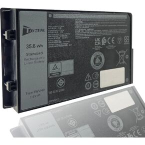 6WVHD 35.6Wh Battery Replacement for Dell T06H001 T06H Series Latitude 7230 Rugged Extreme Tablet Series 7.6V 4457mAh